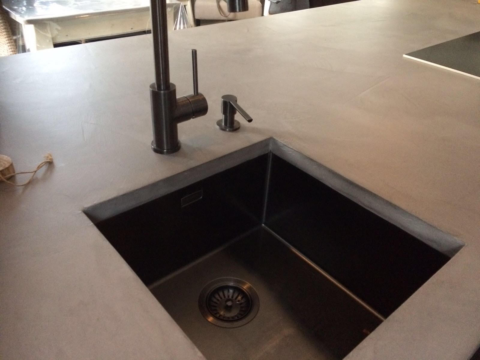 betonlook aanrechtblad 4 Ciré Plastery